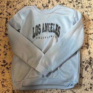 Light blue crewneck size L from amazon